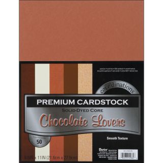 Coredinations Value Pack Cardstock 8.5inX11in 50/PkgChocolate Lovers