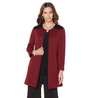 Slinky® Brand Long Sleeve Textured Duster with Pockets   7972819