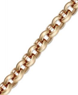 Bronzarte Rolo Chain Bracelet in 18k Rose Gold over Bronze   Bracelets