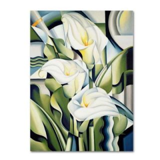 Trademark Fine Art 32 in. x 24 in. Cubist Lilies Canvas Art BL01201 C2432GG