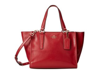Coach Smooth Leather Mini Crosby Carryall Light Red Currant