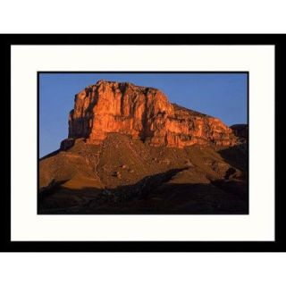 Great American Picture Landscapes 'El Capitan, Guadalupe Mountains National Park, Texas' by Paul Rocheleau Framed Photographic Print