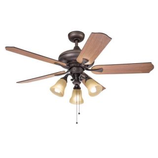 Kichler Lighting Traditional Bronze 52 inch Ceiling Fan with 3 light