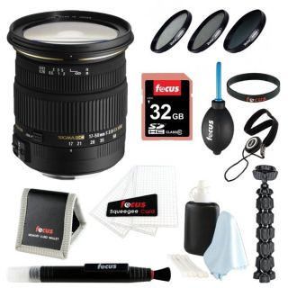 Sigma 17 50MM F2.8 EX DC OS HSM Zoom Lens for Canon + 32GB Accessory