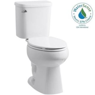 STERLING Windham 2 piece 1.28 GPF Single Flush Elongated Toilet in White 403082 0