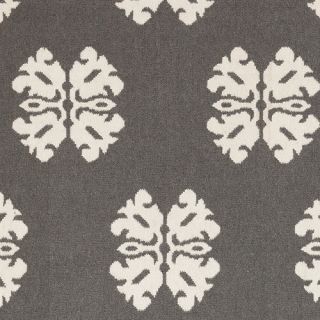 Frontier Pewter/Winter White Floral and Plants Area Rug