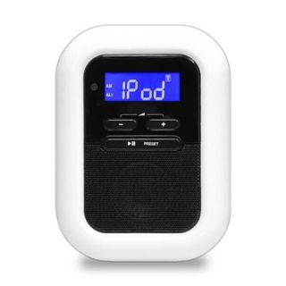 Pylehome Picl36b Desktop Clock Radio   Apple Dock Interface   Proprietary Interface   2 X Alarm   Fm   Ipod Dock, Iphone Dock   Manual Snooze (picl36b)