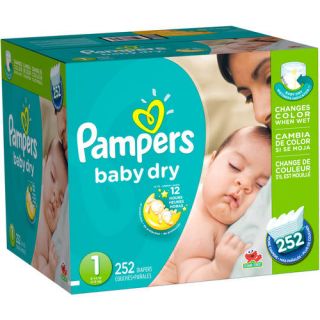 Pampers Baby Dry Diapers, Economy Pack (Choose Your Size)