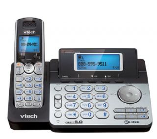 Vtech DECT 6.0 2 Line Cordless Phone, Digital Answering Syste —