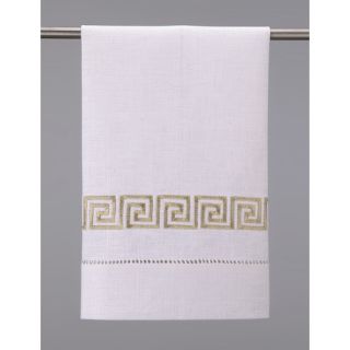 Guest Towels Greek Key Linen Hand Towel by D.L. Rhein