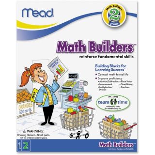 Mead Second Grade Math Builders Workbook Education Printed Book for