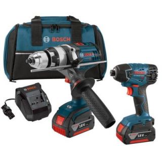 Bosch 18 Volt Lithium Ion Cordless Drill/Driver and Impact Driver Combo Kit (2 Tool) CLPK222 181