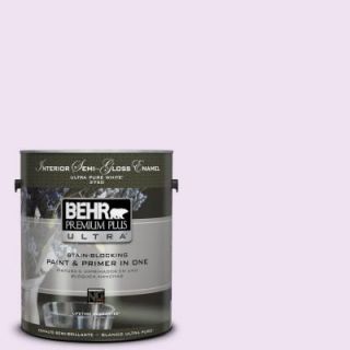 BEHR Premium Plus Ultra 1 gal. #670A 1 Quartz Pink Semi Gloss Enamel Interior Paint 375001