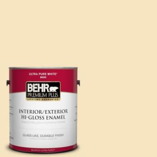 BEHR Premium Plus 1 gal. #ECC 22 1 Summer Solstice Hi Gloss Enamel Interior/Exterior Paint 805001