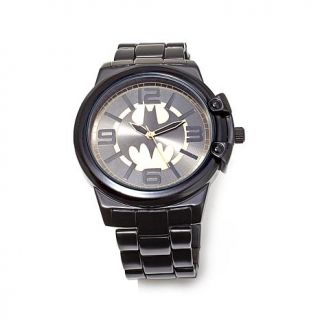 Batman Black and Goldtone Logo Dial Bracelet Watch   8008530