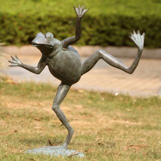 SPI Home Dancing Frog Spitter Statue