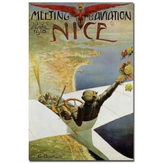 Trademark Fine Art 18 in. x 24 in. Meeting Aviation Nice By Charles Brosse Canvas Art V6042 C1824GG