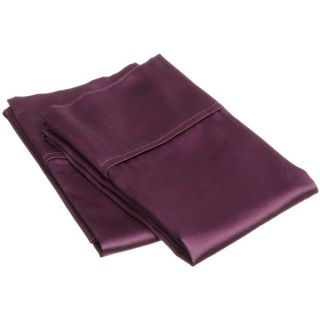 Egyptian Cotton 300 Thread Count Sateen Weave Solid Pillowcases (Set