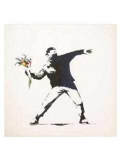 Love Is In The Air by Banksy (Canvas) by Jaxson Rea