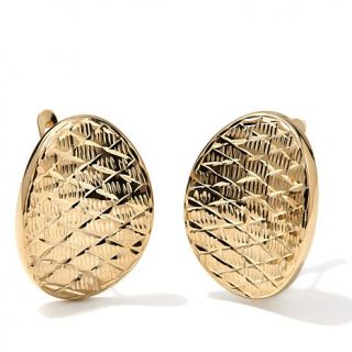 Sevilla Gold™ 14K Textured Leverback Oval Earrings   8049278