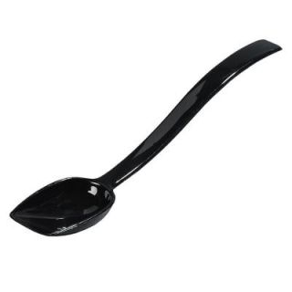 Carlisle 0.75 oz., 10 in. L Polycarbonate Solid Buffet Spoon in Black (Case of 12) 447003