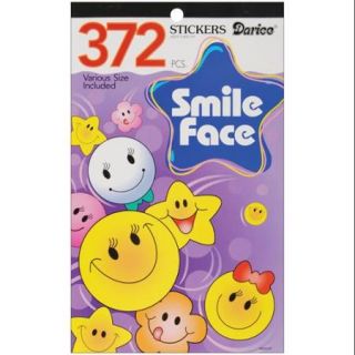 Sticker Book 9 1/2"X6" Smile Face   372 Stickers