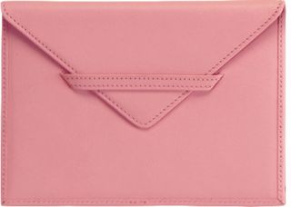 Royce Leather Envelope Photo Holder 869 5   Carnation Pink Leather
