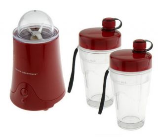 CooksEssentials 300 Watt Personal Blender w/2 Insulated Mugs —