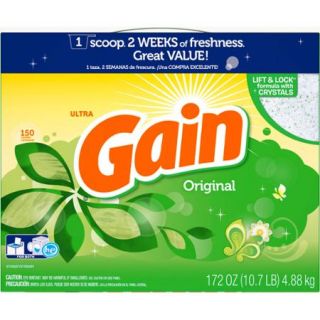 Gain Powder Laundry Detergent, Original, 150 Loads 172 oz