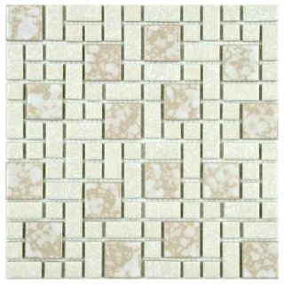 Merola Tile University Bone 11 3/4 in. x 11 3/4 in. x 5 mm Porcelain Mosaic Floor and Wall Tile (9.62 sq. ft. / case) FKOUV480
