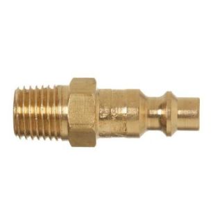 Schrader 1/4 in. x 1/4 in. NPT Male D Type Industrial Style Brass Plug SCP21B