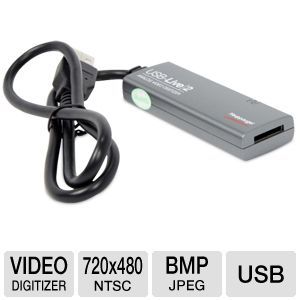 Hauppauge USB Live2 610 Analog Video Digitizer   USB, Composite Video, A/V Cable Set, Full 720x480 NTSC, Supports BMP & JPEG