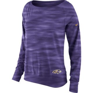 Nike Baltimore Ravens Womens Purple Warpspeed Epic Crew Sweatshirt