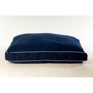 Small Classic Twill Rectangle Jamison Bed   Blue 1212