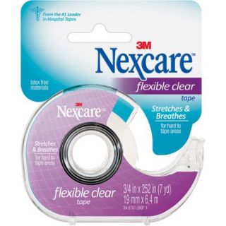 Nexcare Flexible Clear First Aid Tape, 7 yards