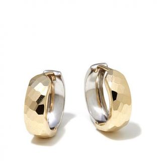 Michael Anthony Jewelry® 14K Gold Reversible 2 Tone Hoop Earrings   7951209