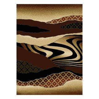 United Weavers Of America China Garden Brown Rectangular Indoor Woven Southwestern Area Rug (Common: 8 x 10; Actual: 94 in W x 126 in L)