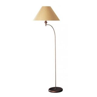 Axis 32 in 3 Way Switch Rust Torchiere Indoor Floor Lamp with Fabric Shade