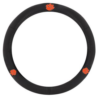 Bully SWC 913   Clemson Black   Leather Steering Wheel Covers