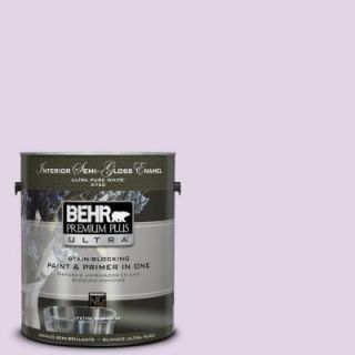 BEHR Premium Plus Ultra 1 gal. #660A 2 Chateau Rose Semi Gloss Enamel Interior Paint 375001