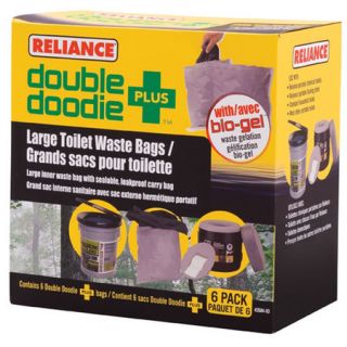 Reliance Double Doodie Plus Large Toilet Waste Bags 6 pack