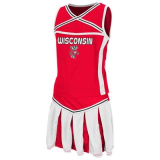 Wisconsin Badgers Colosseum Girls Youth Handspring Cheerleader Set   Red
