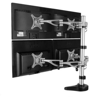 Fleximounts 10 to 27 inch Quad LCD Monitor Stand Desk Mount   17658249
