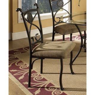 Greyson Living Browning Dark Brown Metal and Beige Side Chair (Set of